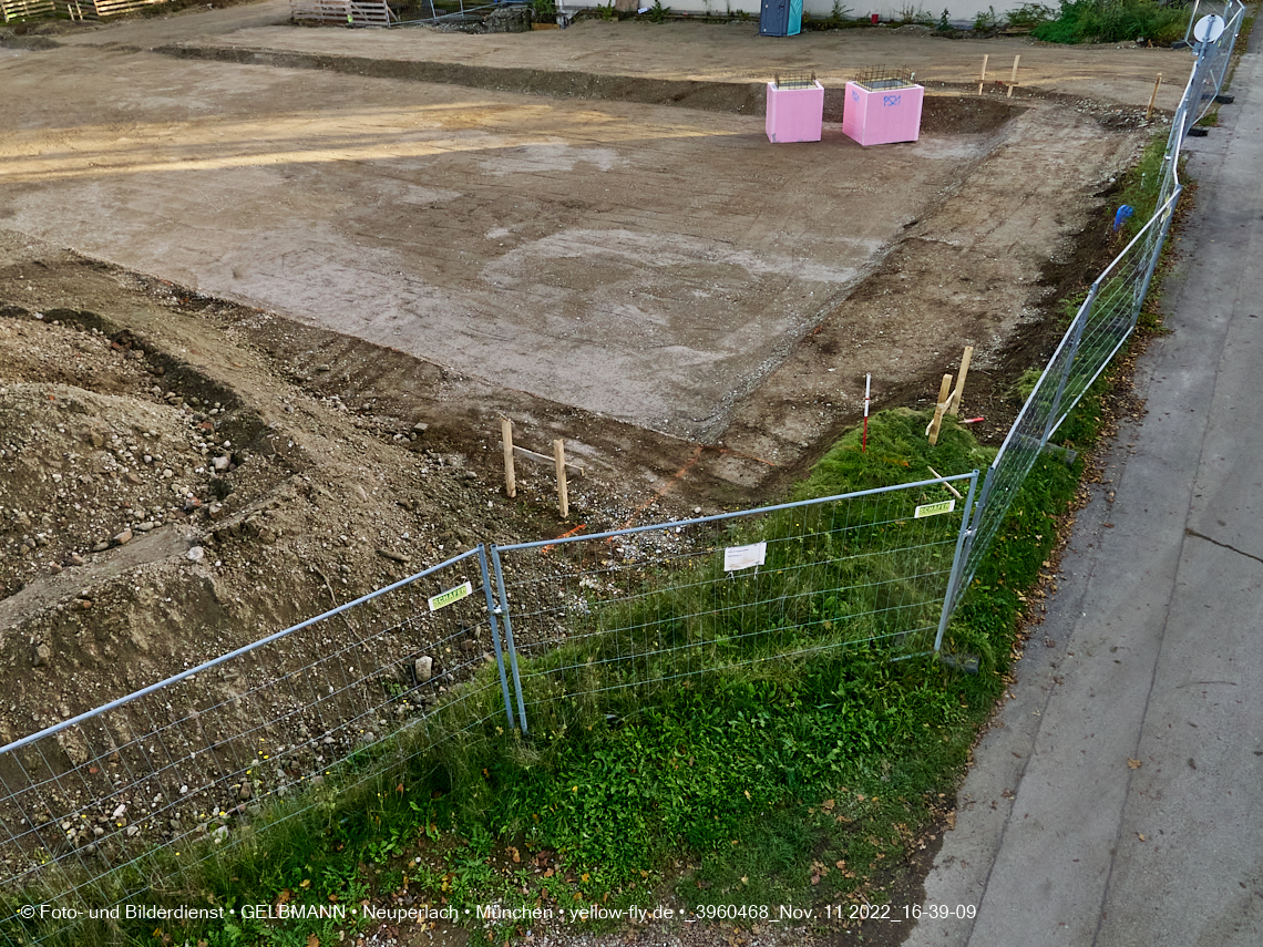 11.11.2022 - Baustelle an der Quiddestraße Haus für Kinder in Neuperlach